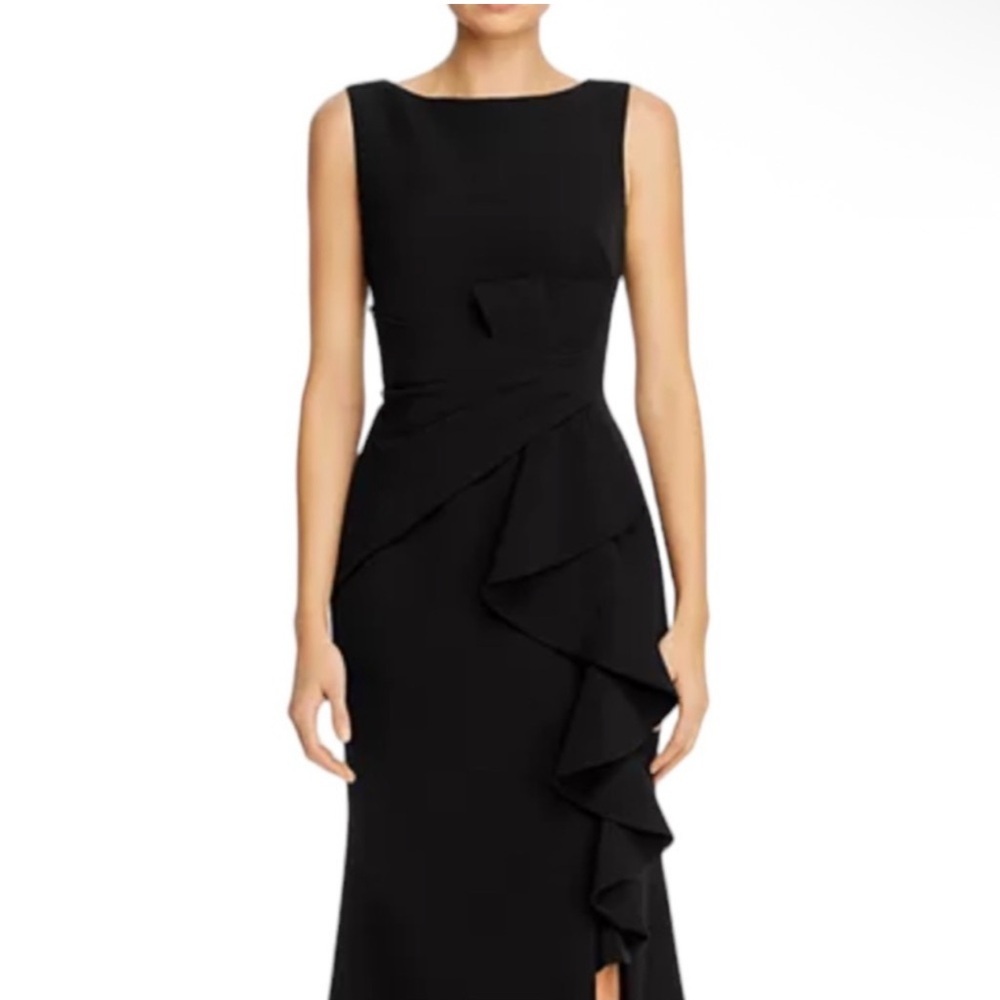 ELIZA J: Ruffle Front Gown size 4 - Picture 3 of 16